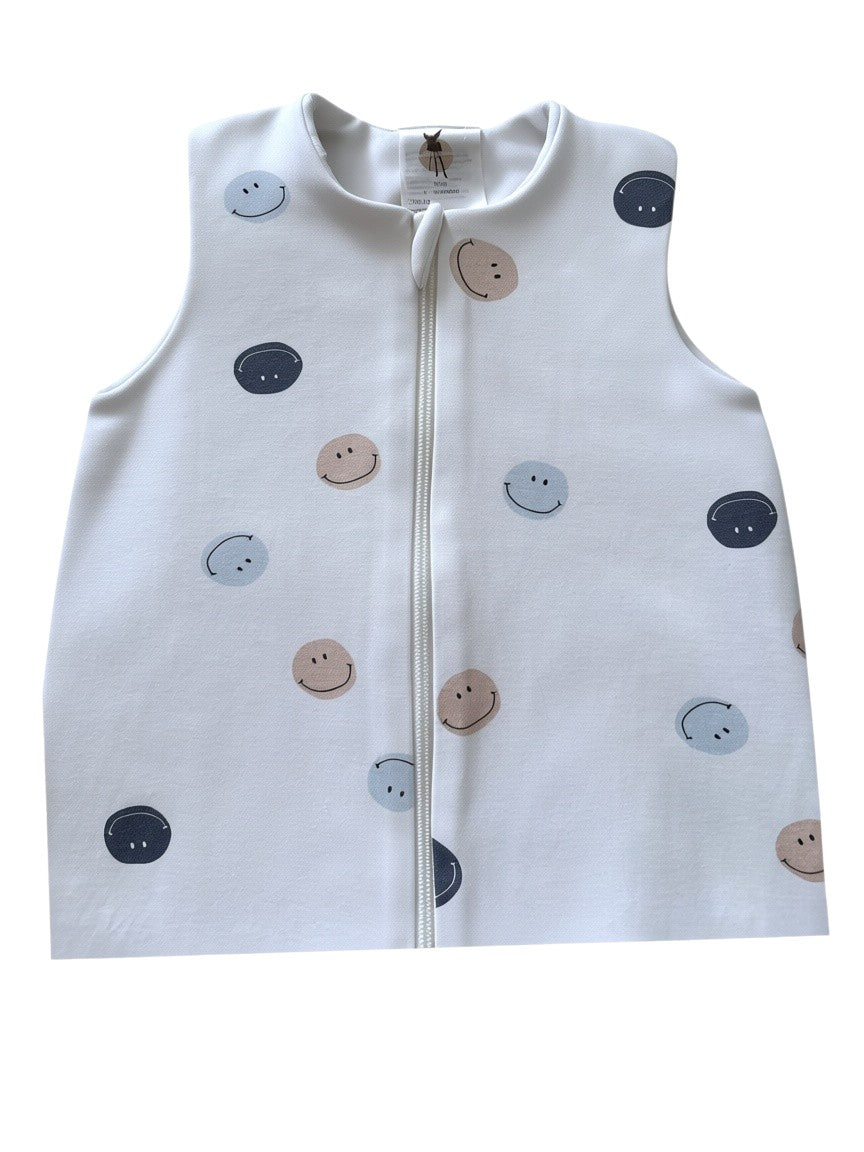 Lässig Unisex Cream Smiley Sleep Sack, 7-12M - second hand baby clothing