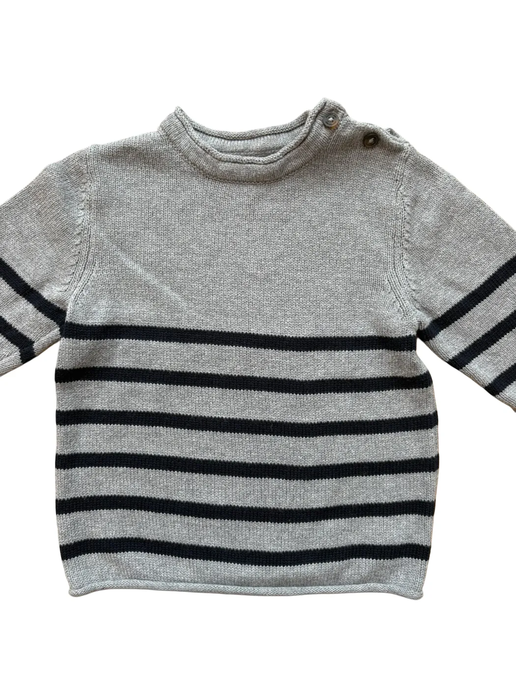 MNG Kids Grey Striped Sweater (12-18M)