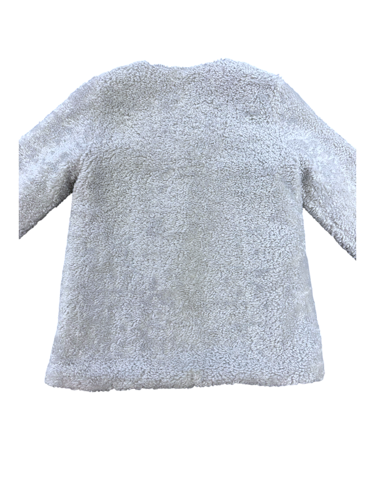 Mango Kids Grey Teddy Coat, 2-3Y / 98 - second hand baby clothing