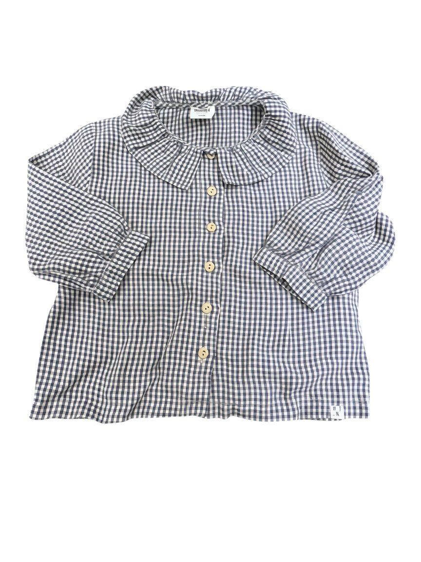 Matona Gingham Collared Blouse (5-6Y)