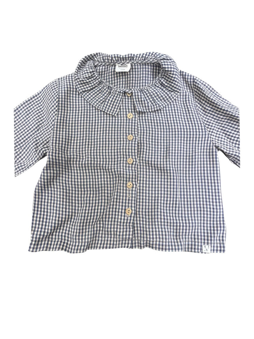 Matona Gingham Collared Blouse (5-6Y)