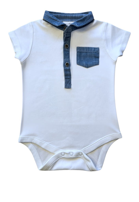 Next Baby-Body mit Knopfleiste, kurzärmlig (12–18 M/86 cm)