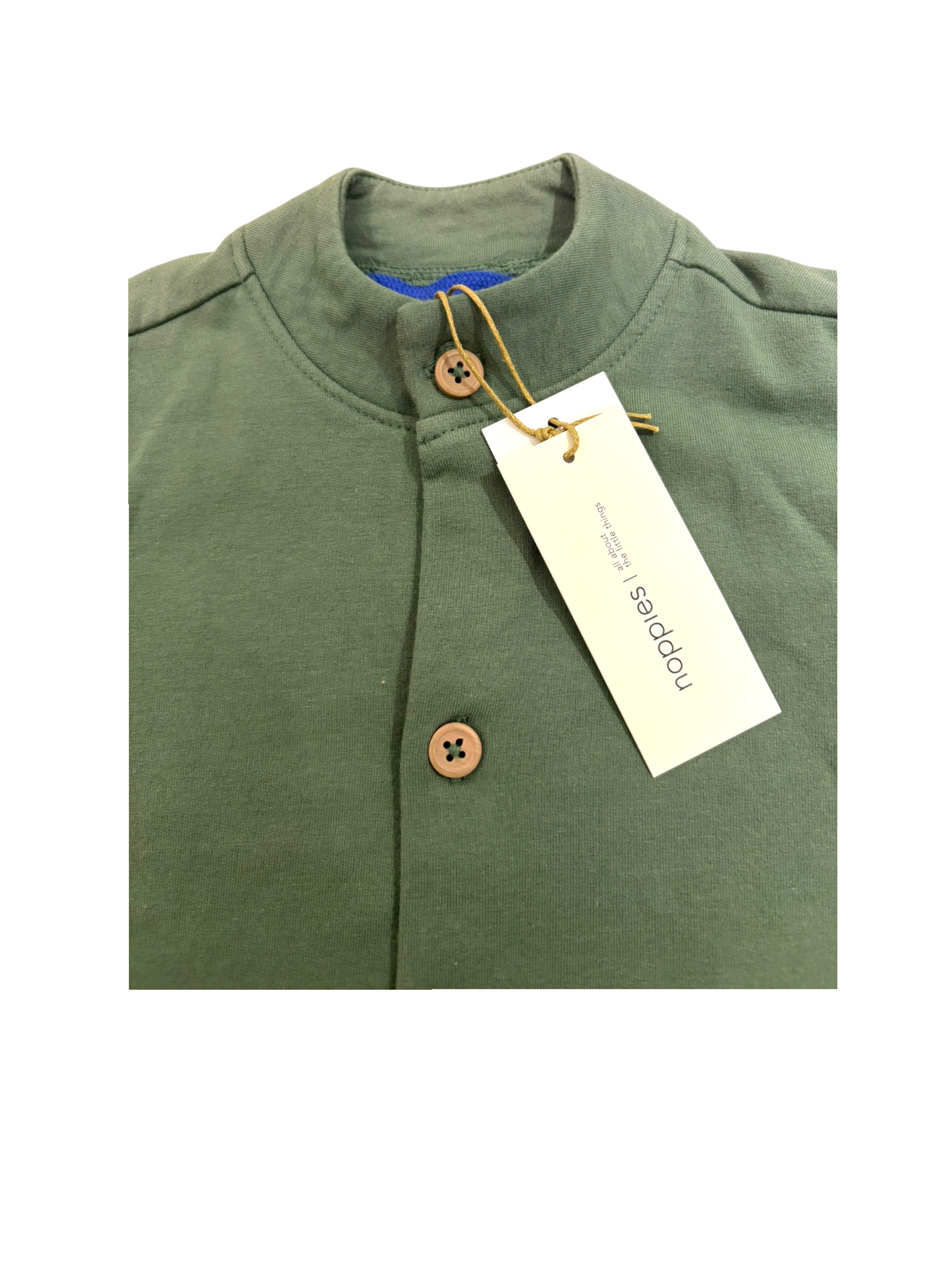 Noppies Boy Green Pickleball Cotton Bomber Jacket, 6-24M