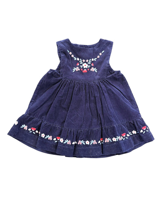 Sergent Major Marine Cord-Kleid mit Stickerei (6 Monate)