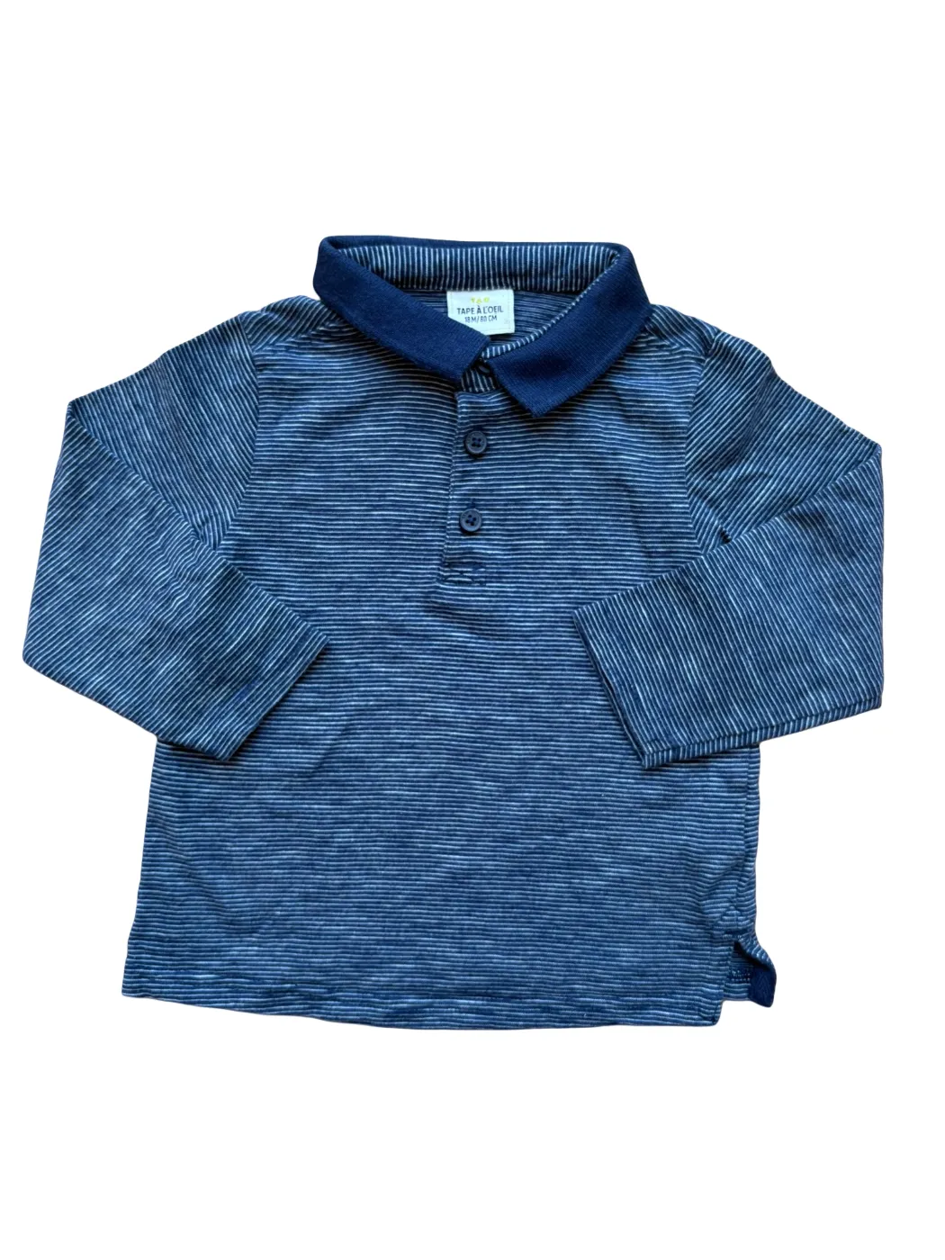 Tape à l'Oeil Navy Striped Polo (18M)