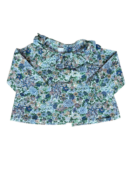 Théophile à l'Anglaise Blue Floral Long Sleeve Top (3M)