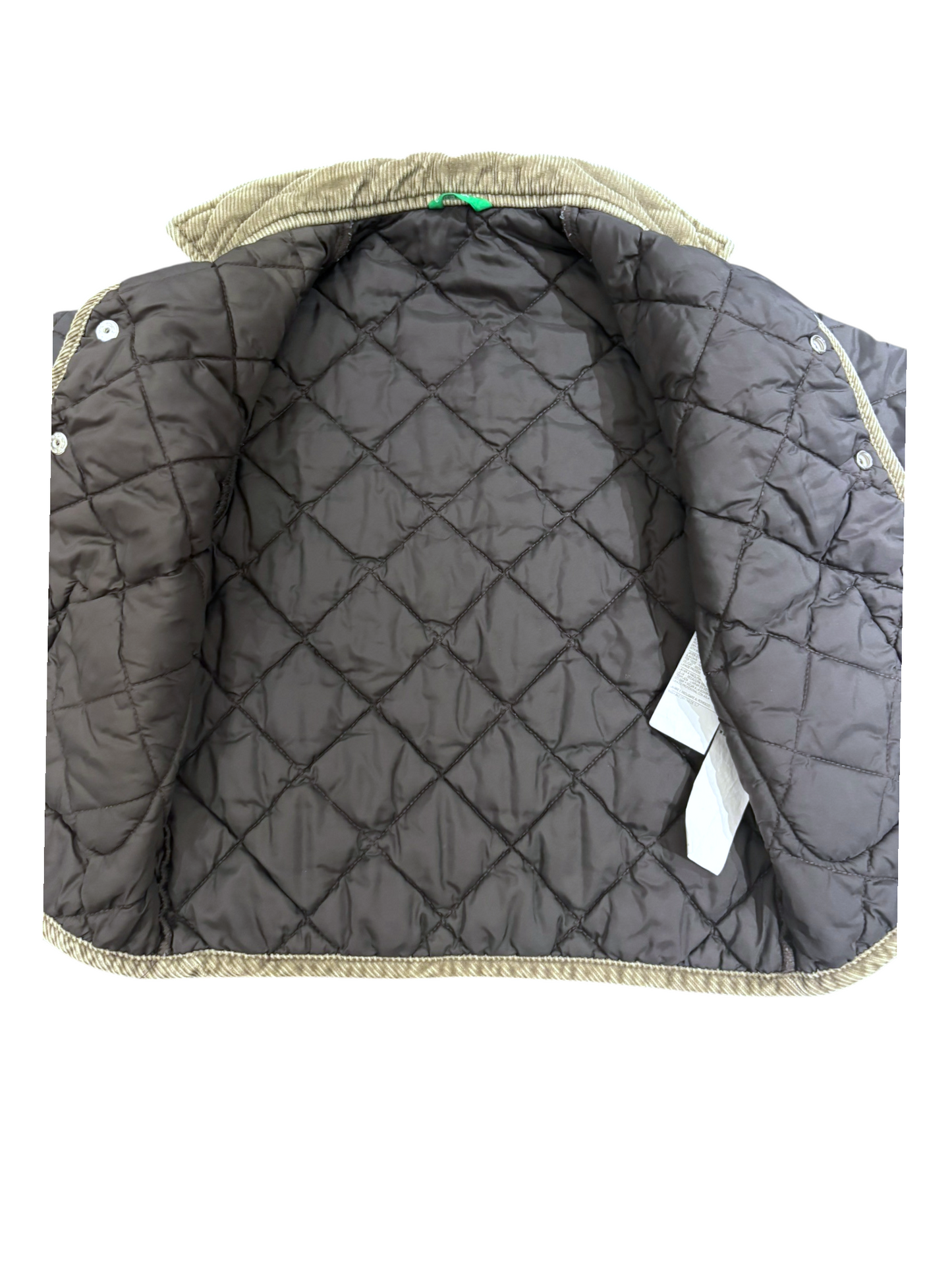 United Colors of Benetton Unisex Brown Quilted Jacket, 24M / 90  second hand baby clothing