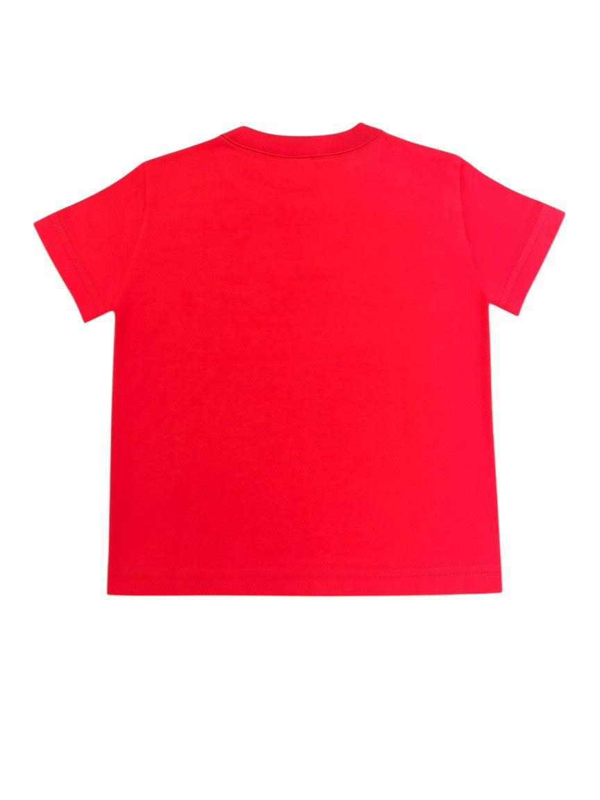United Colors of Benetton Unisex Red Logo T-Shirt, 12-18M - second hand baby clothing