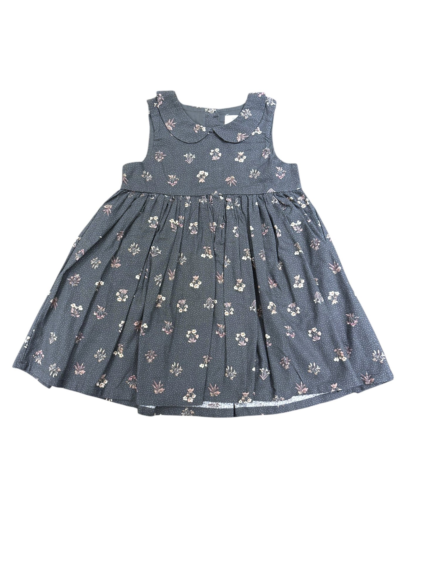 Robe Fleurie Bleue Marine Blé (18M / 86)