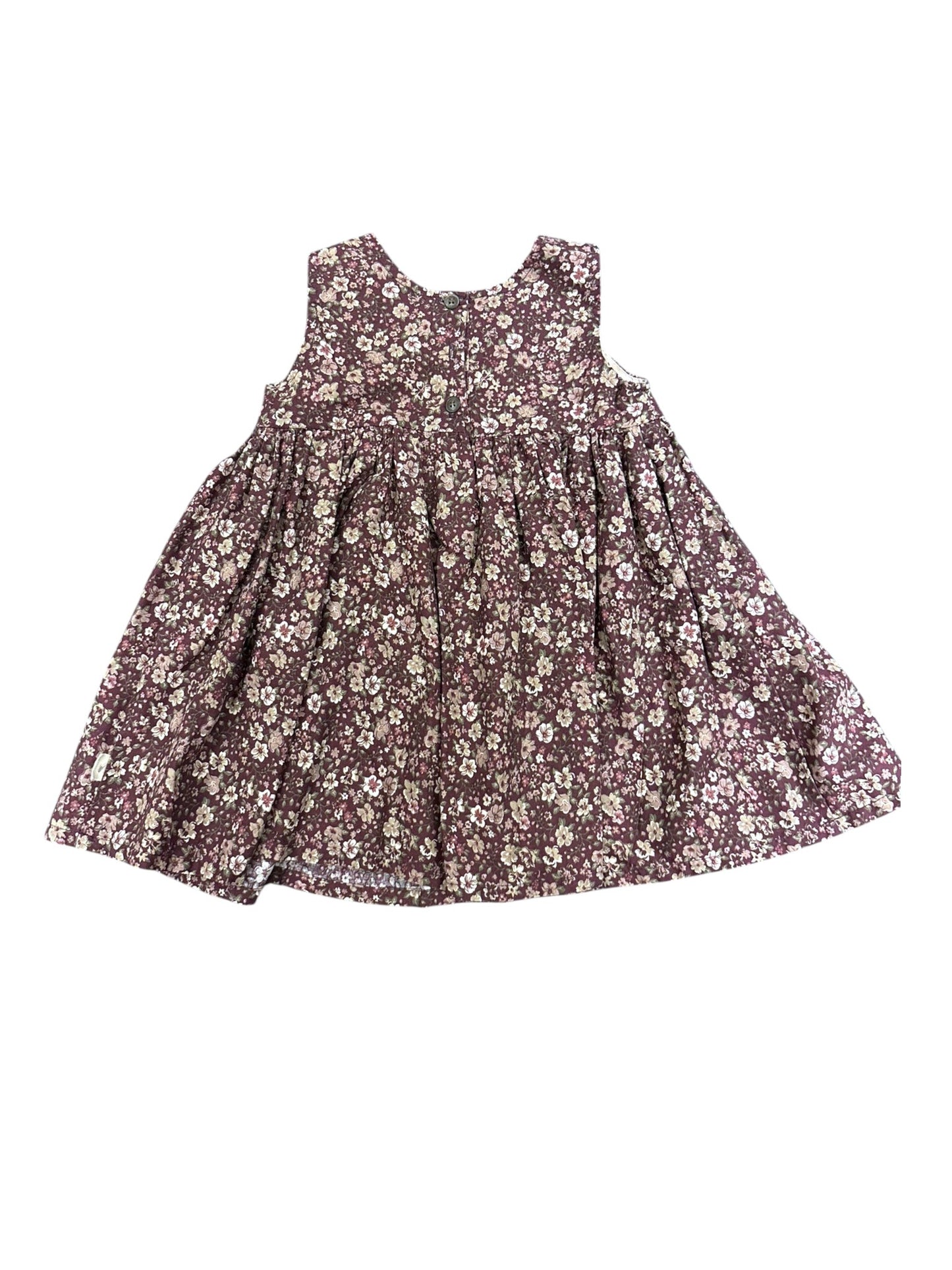 Robe Fleurie Ditsy Prune Blé (12M / 80)