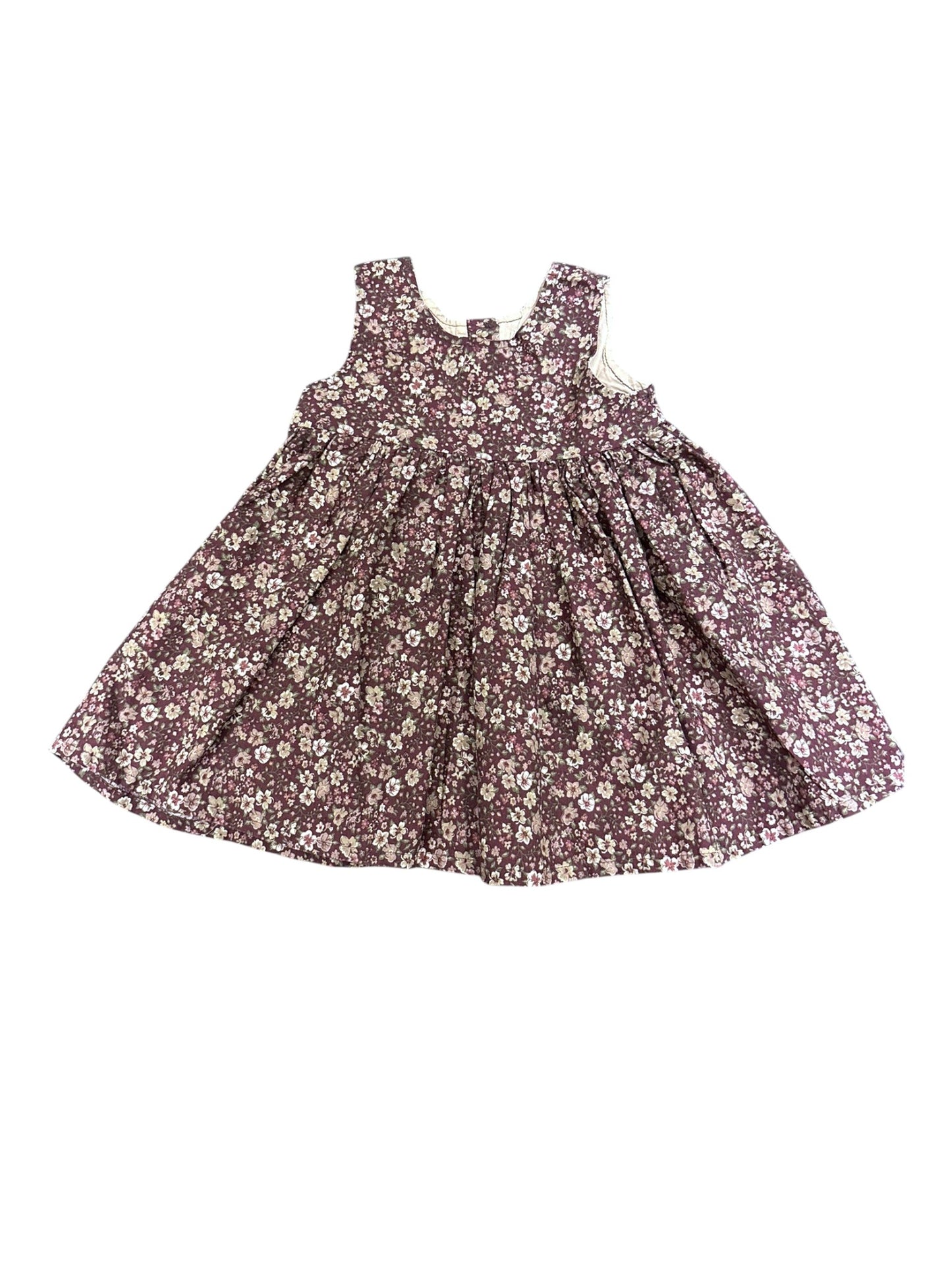 Robe Fleurie Ditsy Prune Blé (12M / 80)