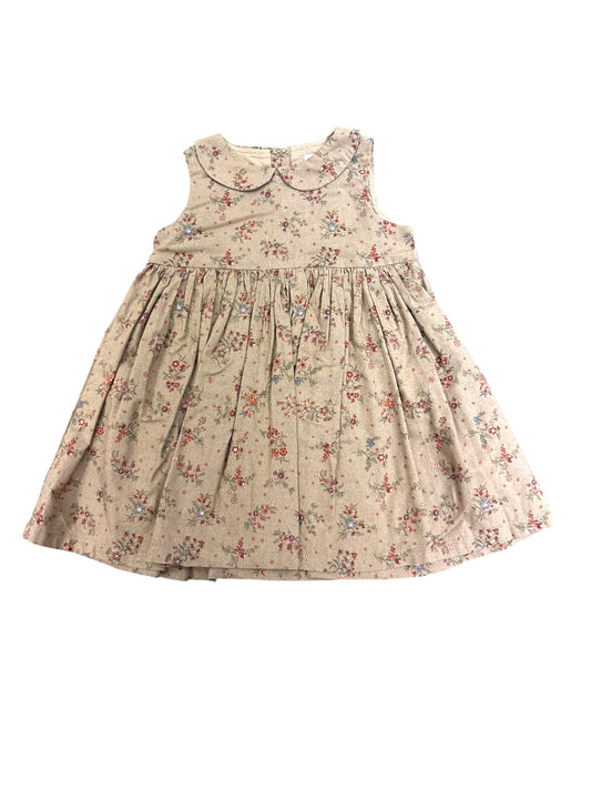 Wheat Taupe Floral Collar Dress (18M / 86)