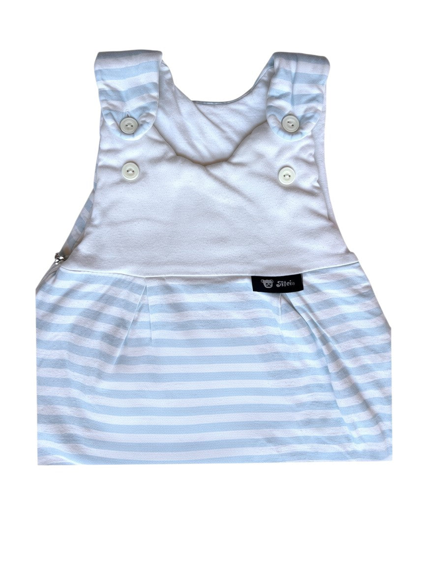 Alvi Blue & White Striped Baby-Mäxchen Outer Sleep Sack (68-74 / 6-9M)