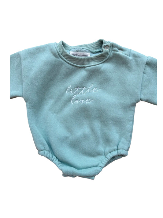 Combinaison Annie &amp; Charles vert sauge « Little Love » (6 mois / 68)