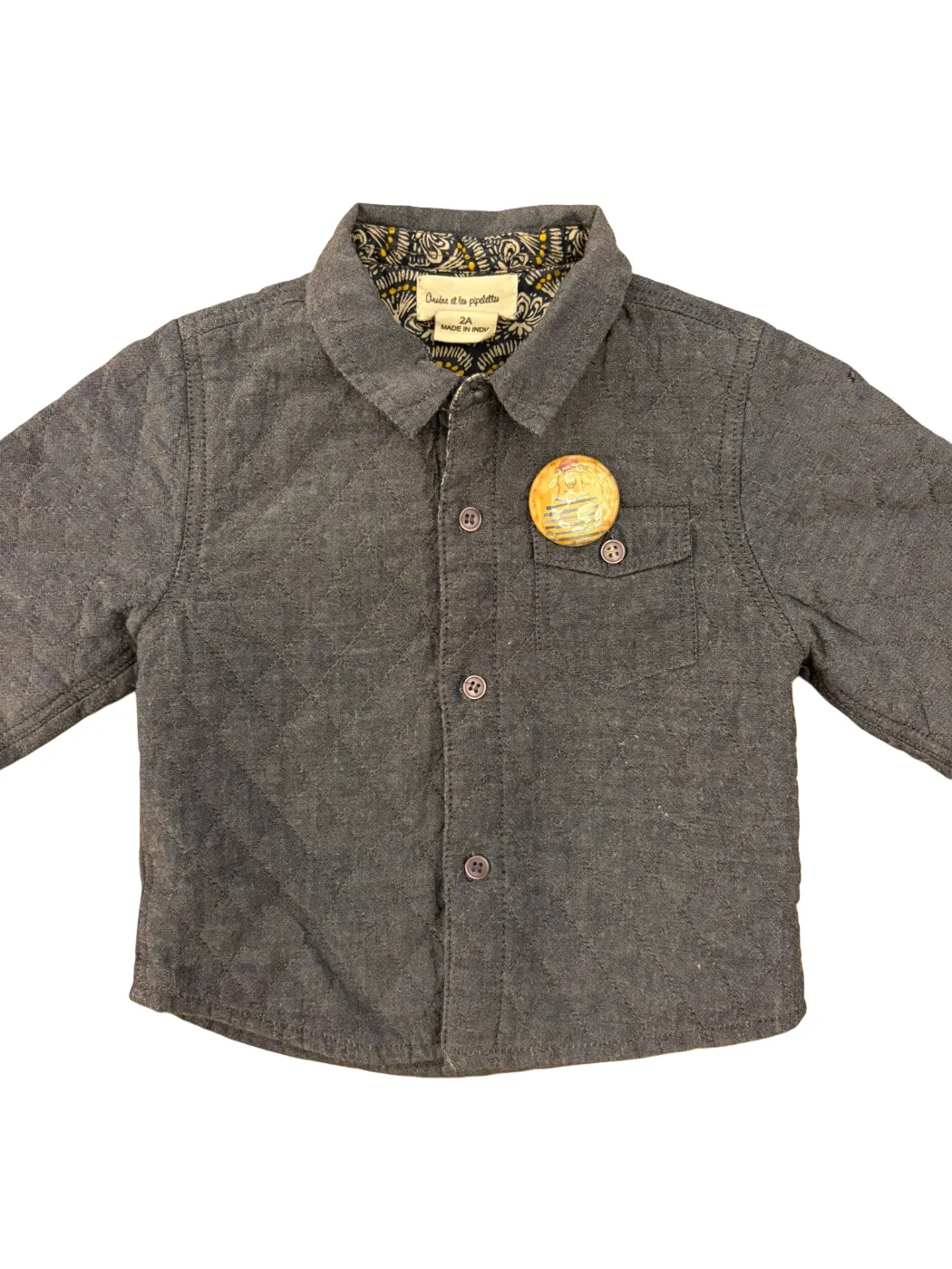 Arsène et les Pipelettes Graues Stepphemd (2 Jahre)