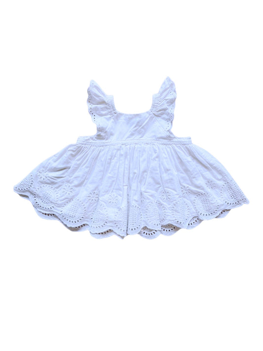 Baby Gap White Short  Sleeved Dress (12-18M)