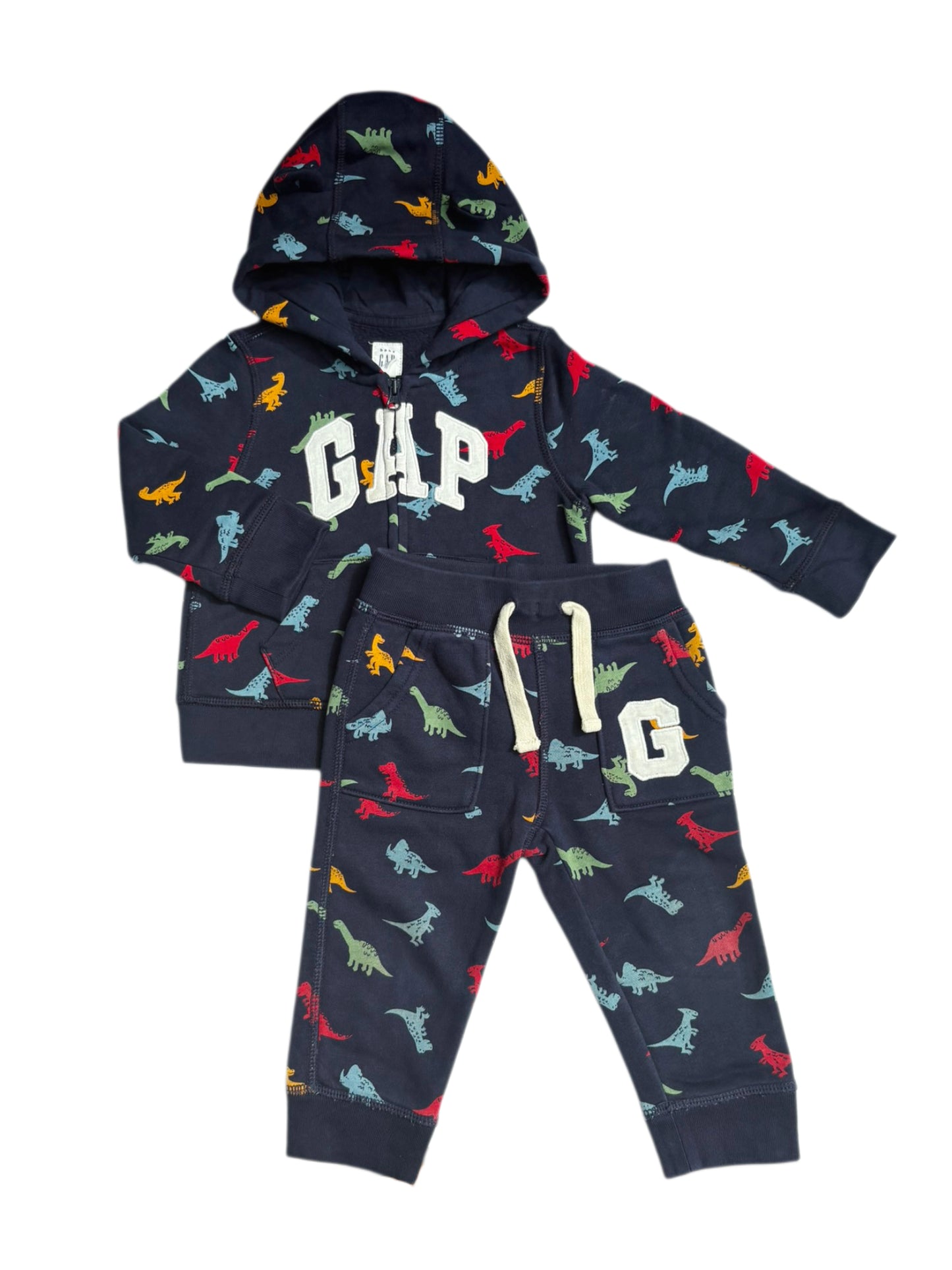 Baby Gap Navy Dinosaur Outfit (18-24M)