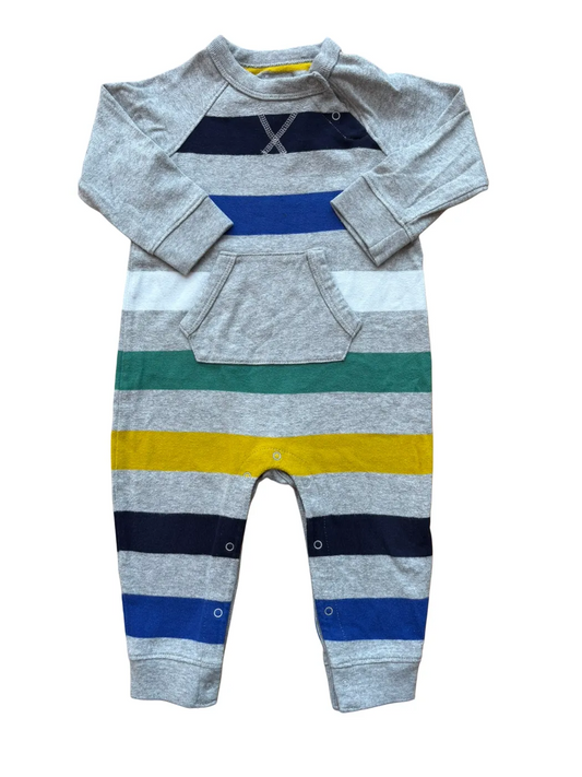 Baby Gap Navy Striped Layered Romper (12-18M)