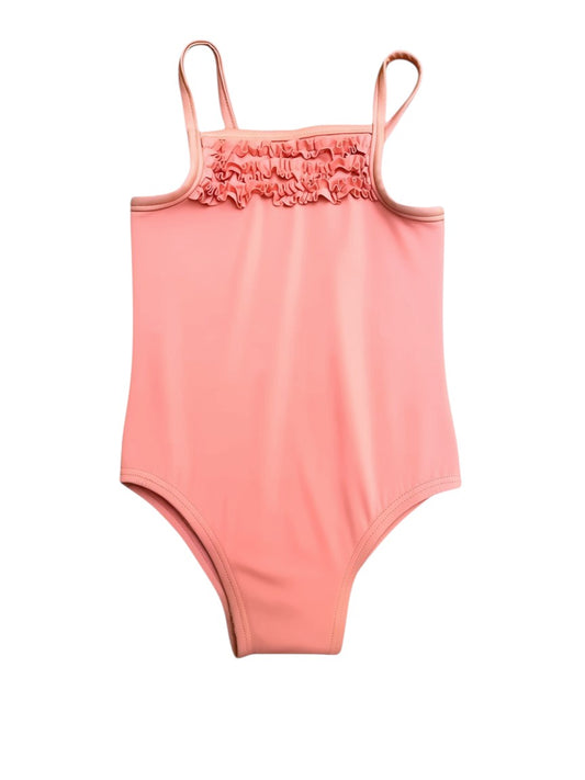 Baby Gap Girls Pink Ruffle Swimsuit, 12-18M - second hand baby clothing