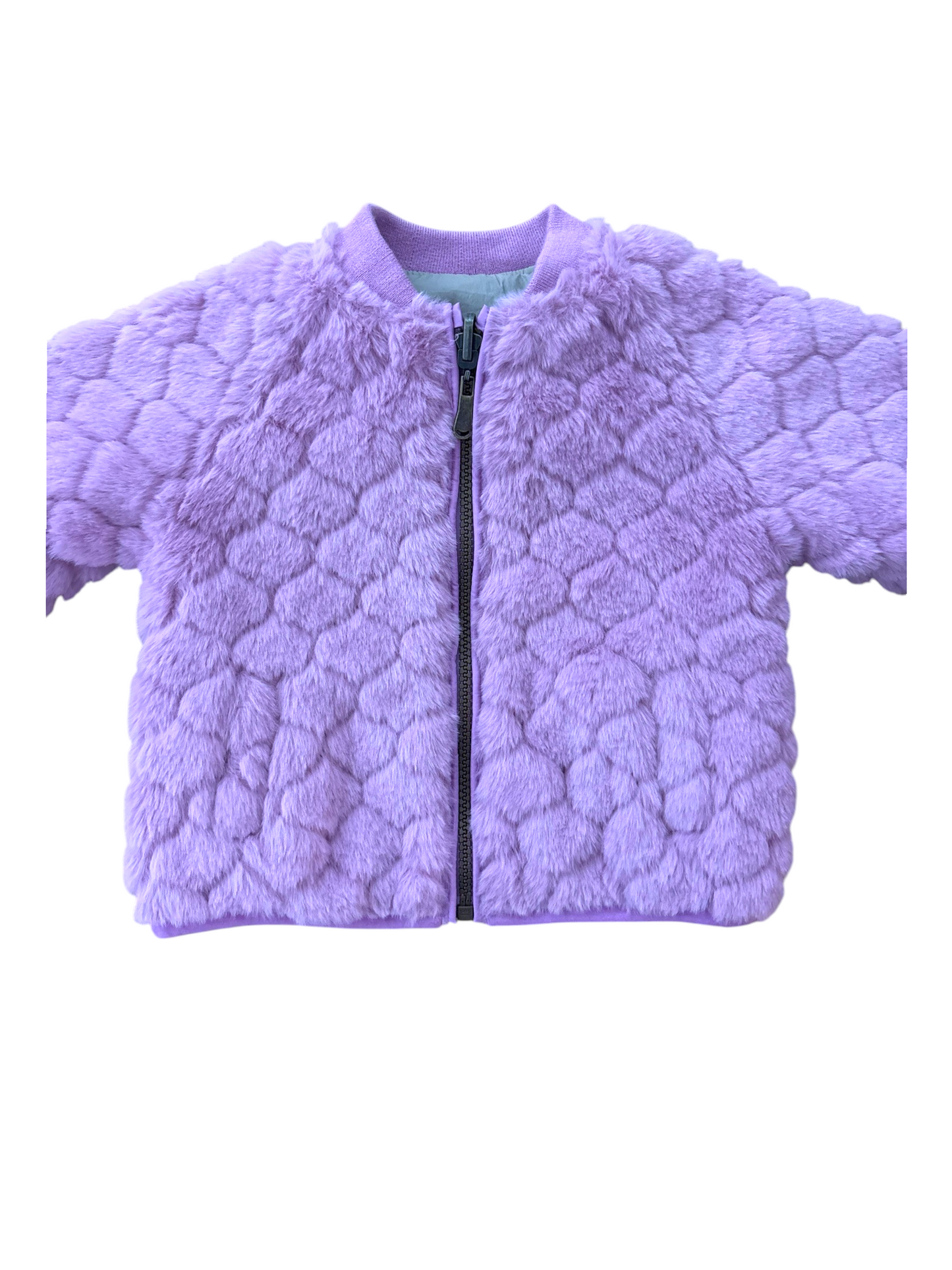 Babyface Girl Grey Floral Reversible Padded Jacket, 12M