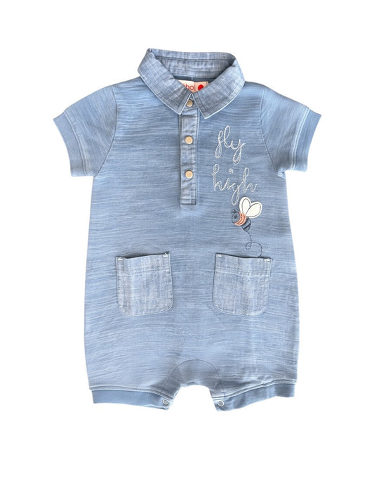 Boboli Hellblauer Strampler (12M)