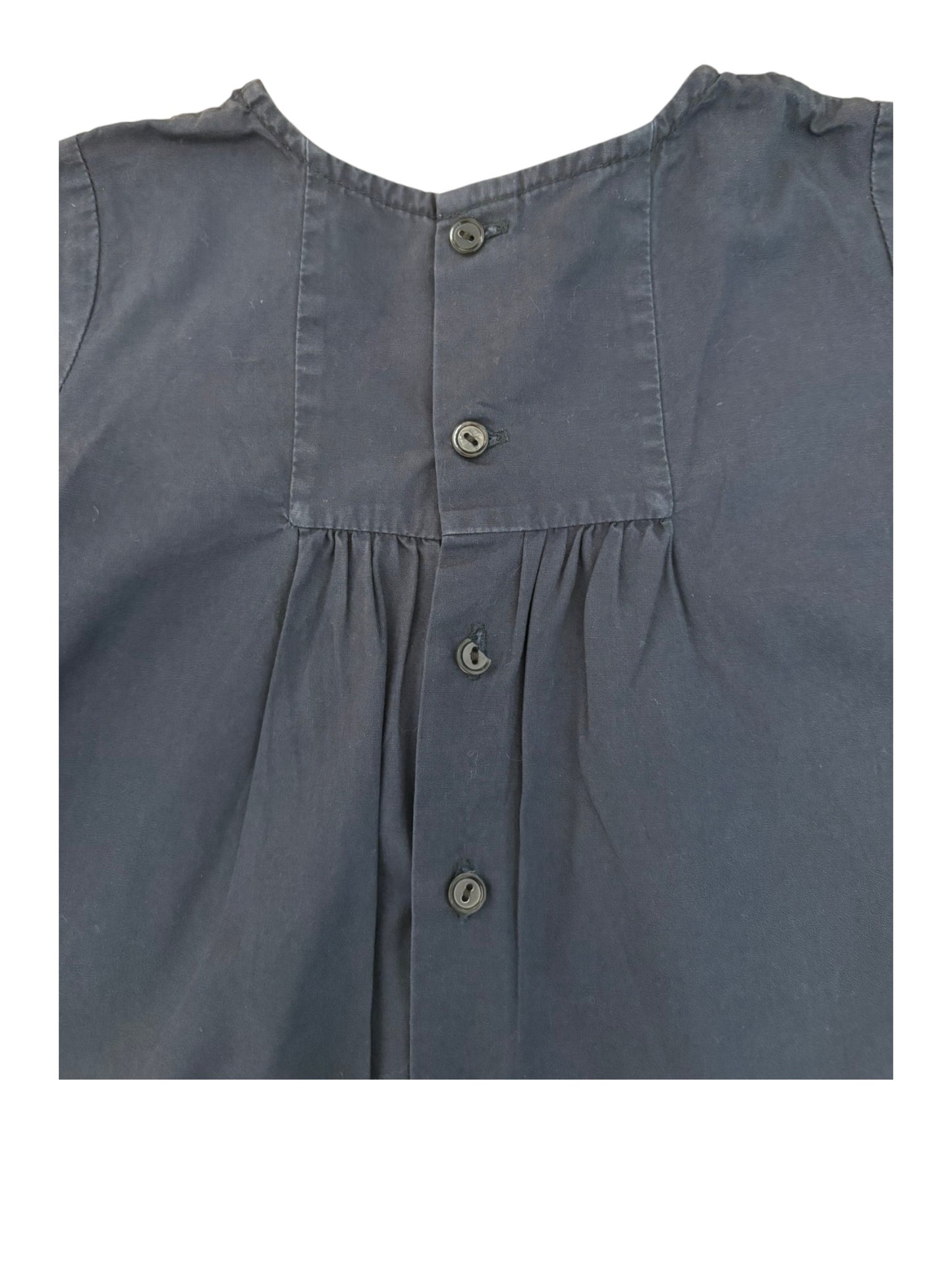 Bonpoint Marineblaue bestickte Bluse (18M)