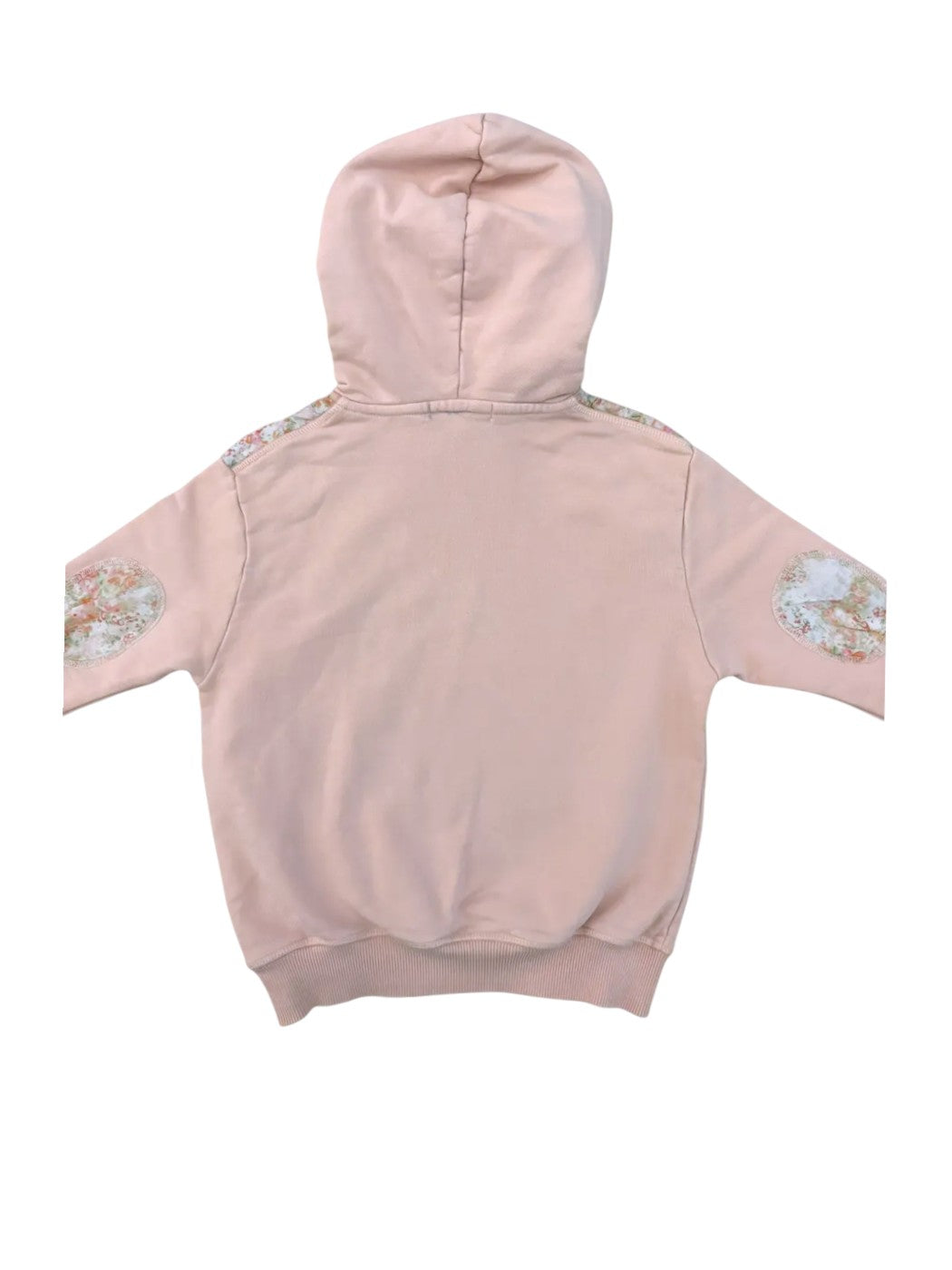 Bonpoint Pink Floral Hoodie size 4Y - second hand baby clothing