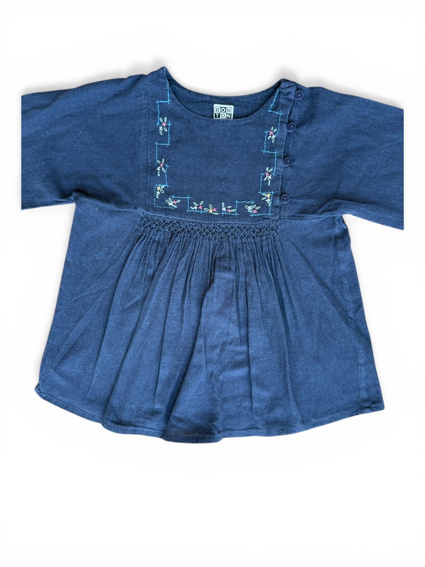 bonton denim dress Bonton ROBE JIDA - Denim dress - chambray gris/grey