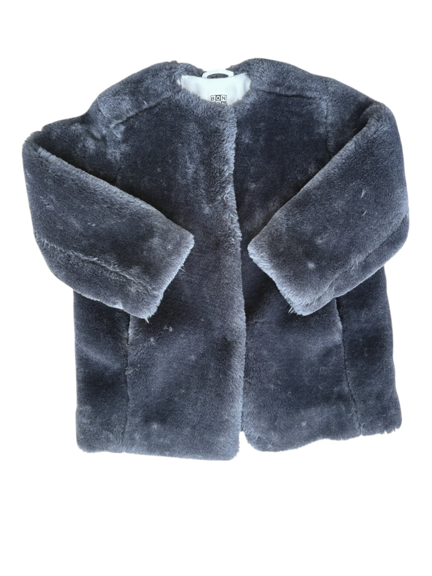 Bonton Grey Faux Fur Jacket (4Y)