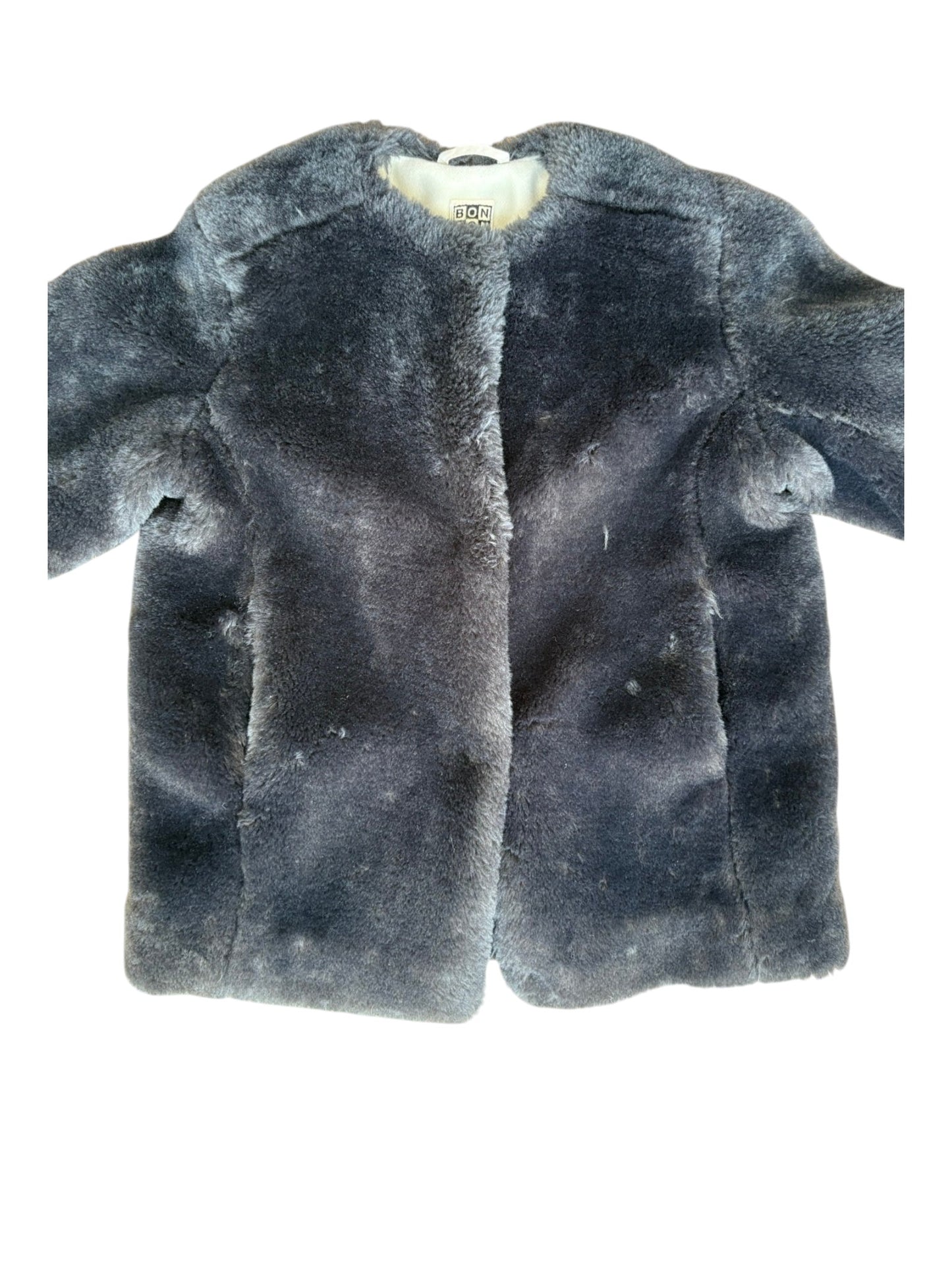 Bonton Grey Faux Fur Jacket (4Y)