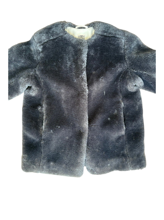 Bonton Veste en fausse fourrure grise (4 ans)