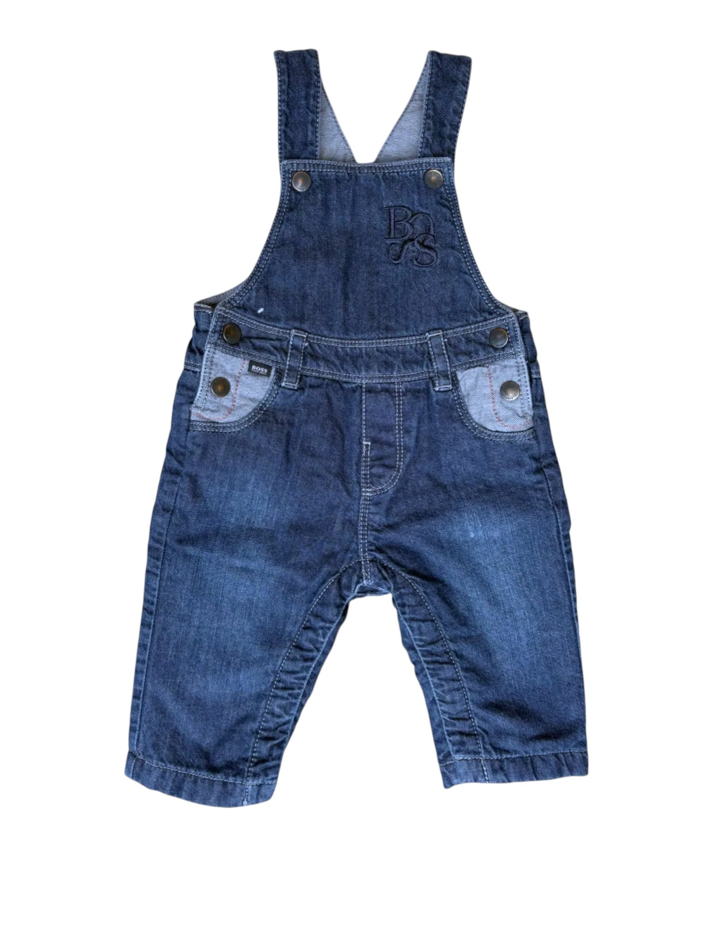 Boss Denim Overalls size 3M - second hand baby clothing