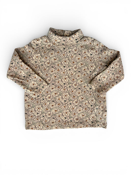 Boutchou Brown Floral Long-Sleeve Shirt (6M)