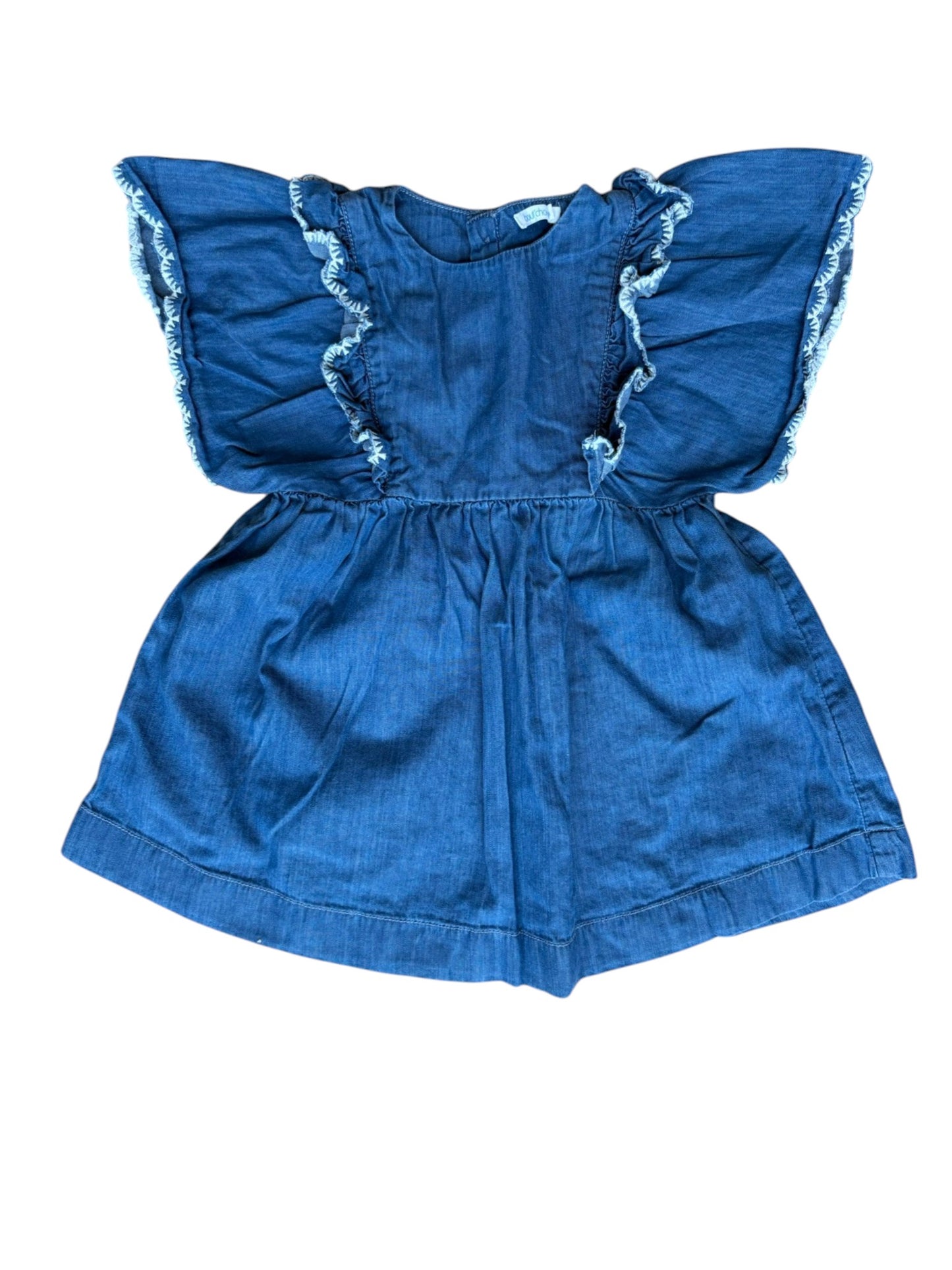 Boutchou Denim Dress & Bloomer Set (12M)