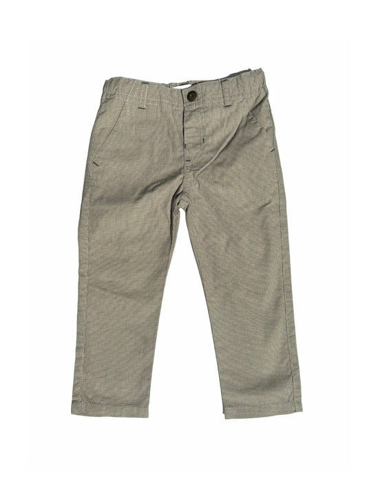 Bout'chou Beige Check Trousers (18M)