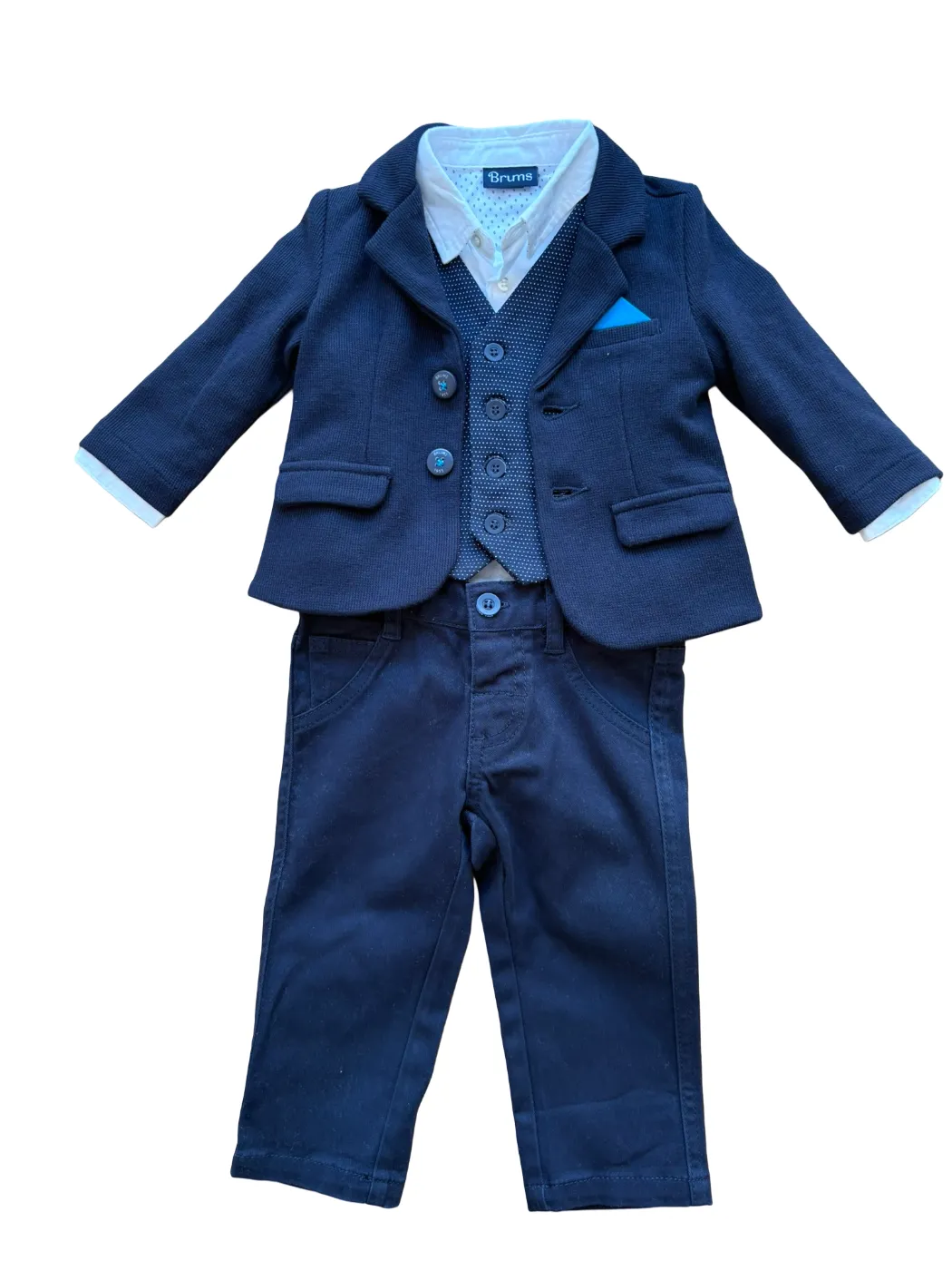 Ensemble costume formel Brums Navy (6M / 68)