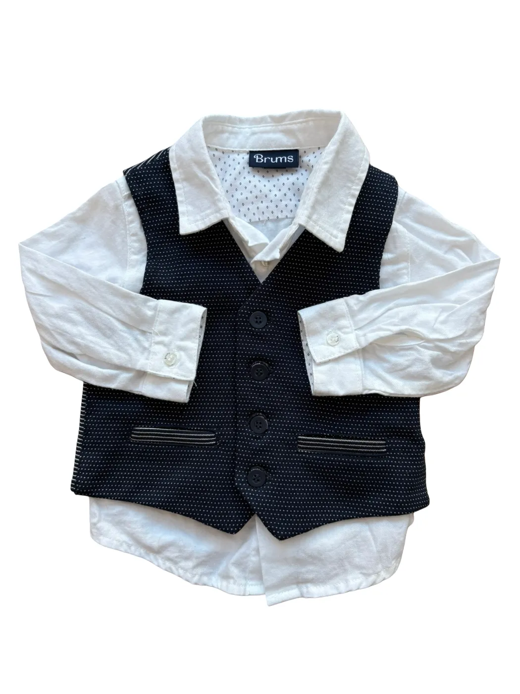 Ensemble costume formel Brums Navy (6M / 68)