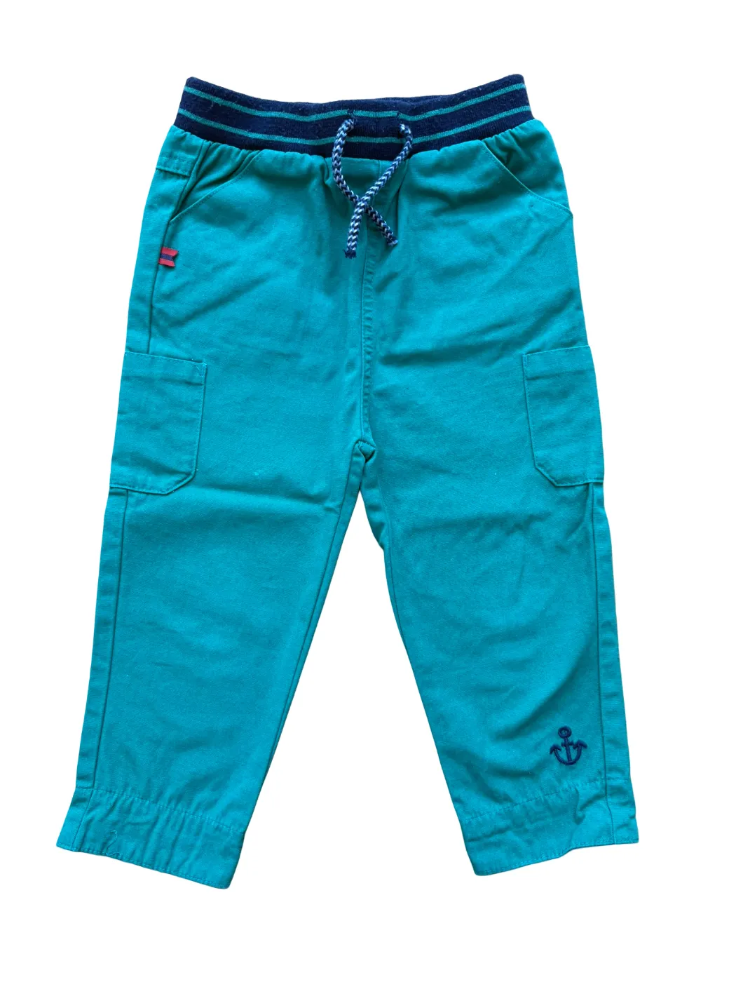 Cadet Rousselle Teal Anchor Joggers (18M)