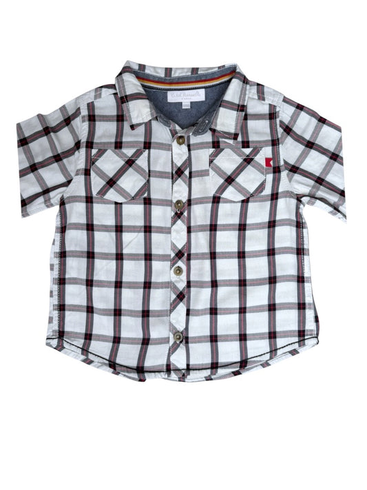 Cadet Rousselle Plaid Shirt size 18M - second hand baby clothing