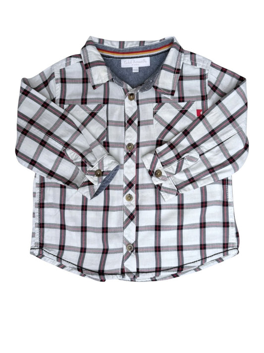 Cadet Rousselle Plaid Shirt size 18M - second hand baby clothing