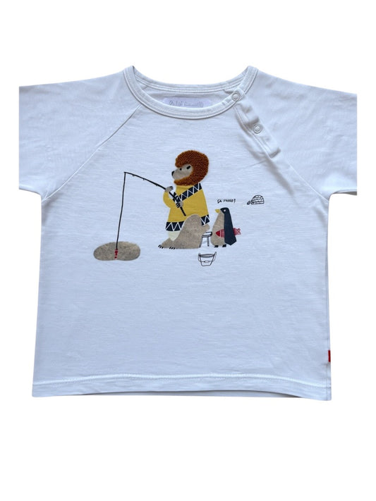Cadet Rousselle White Ice Fishing T-Shirt (18M)