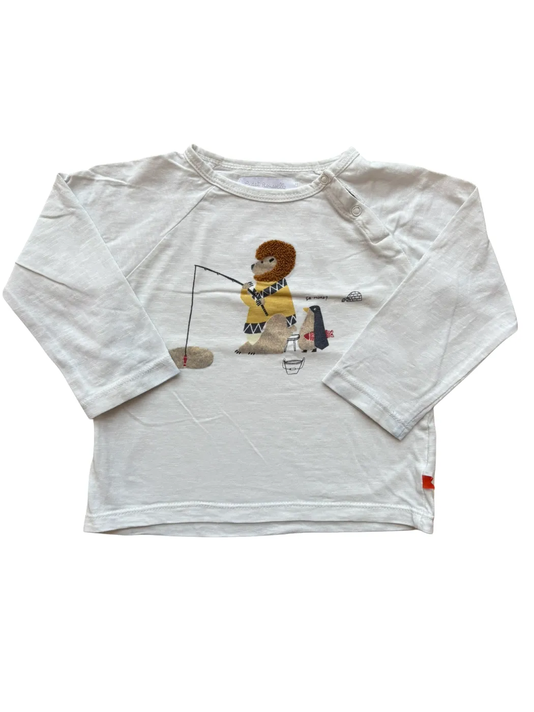 Cadet Rousselle White Ice Fishing T-Shirt (18M)