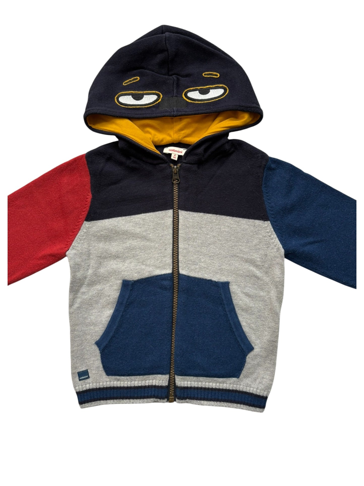 Catimini Colorblock Zip Hoodie size 4Y / 104 - second hand baby clothing