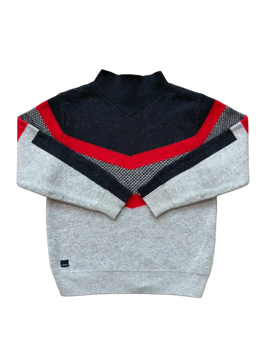 Catimini Colorblock Mock Neck Sweater (4Y/104)