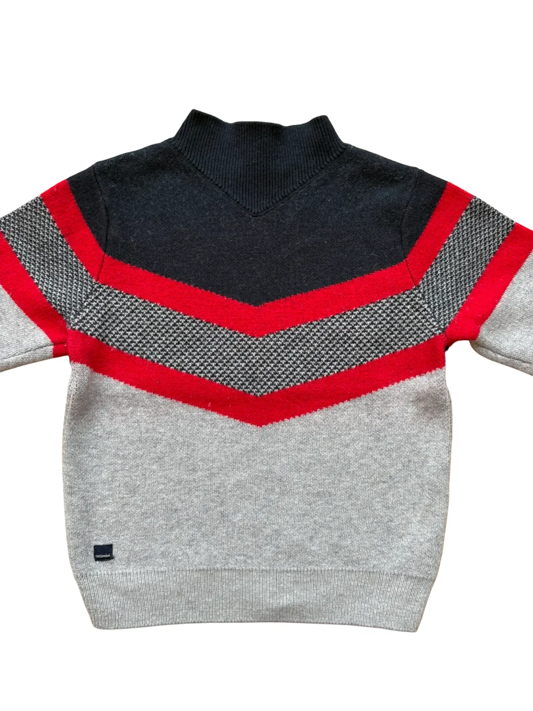 Catimini Colorblock Mock Neck Sweater (4Y/104)