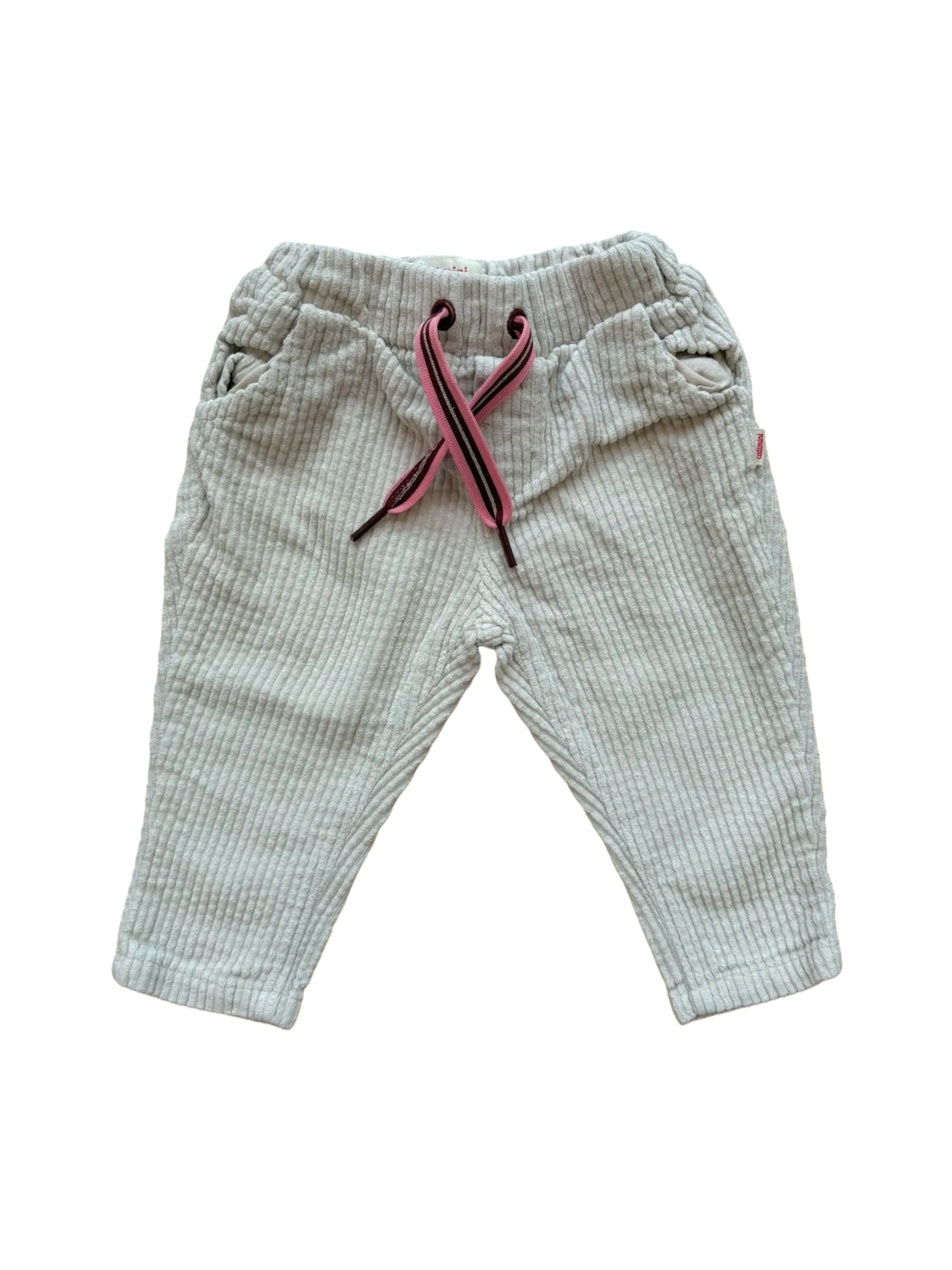 Catimini Cream Corduroy Pants size 6M / 68 - second hand baby clothing