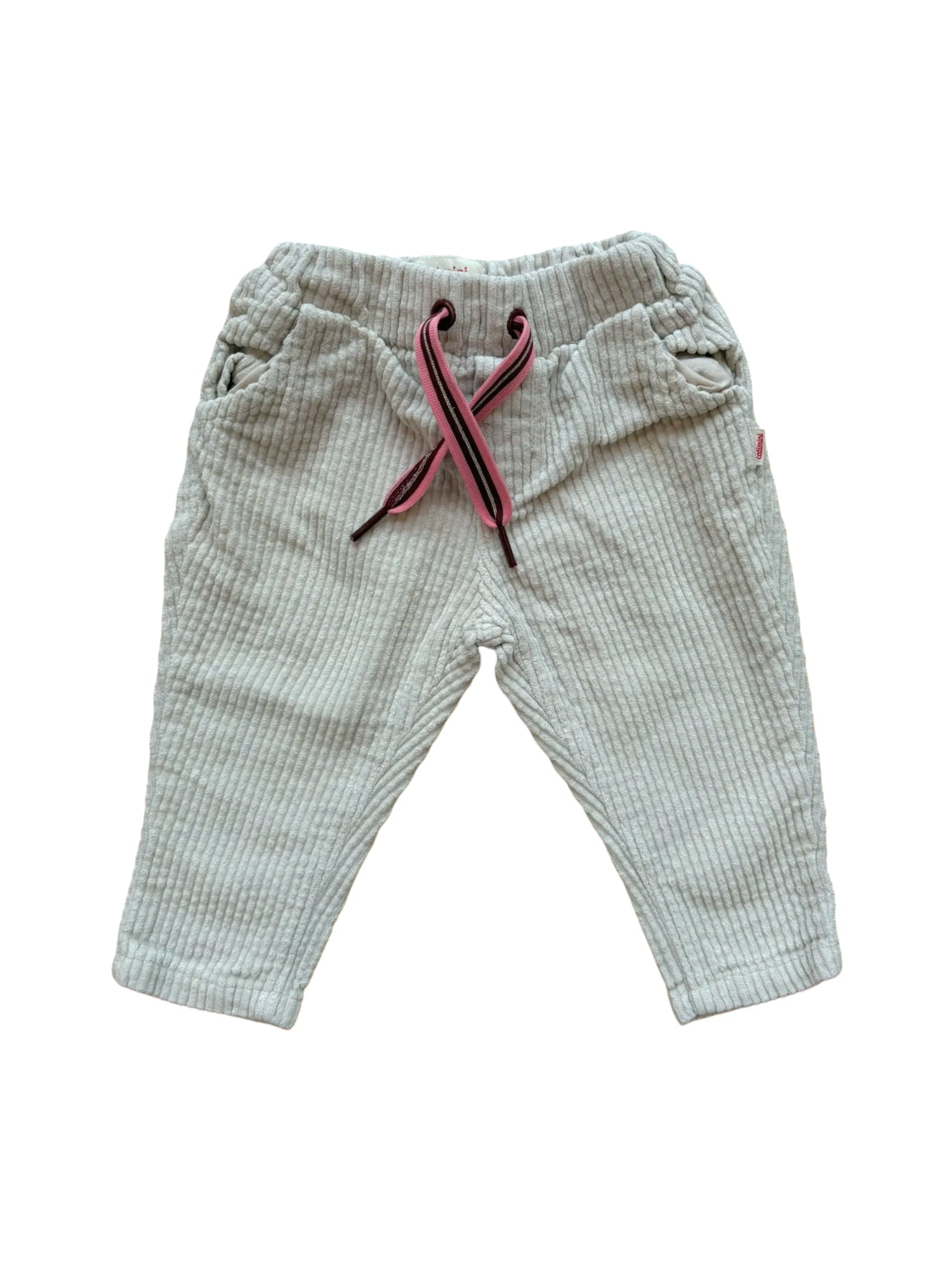 Catimini Cream Corduroy Pants size 6M / 68 - second hand baby clothing