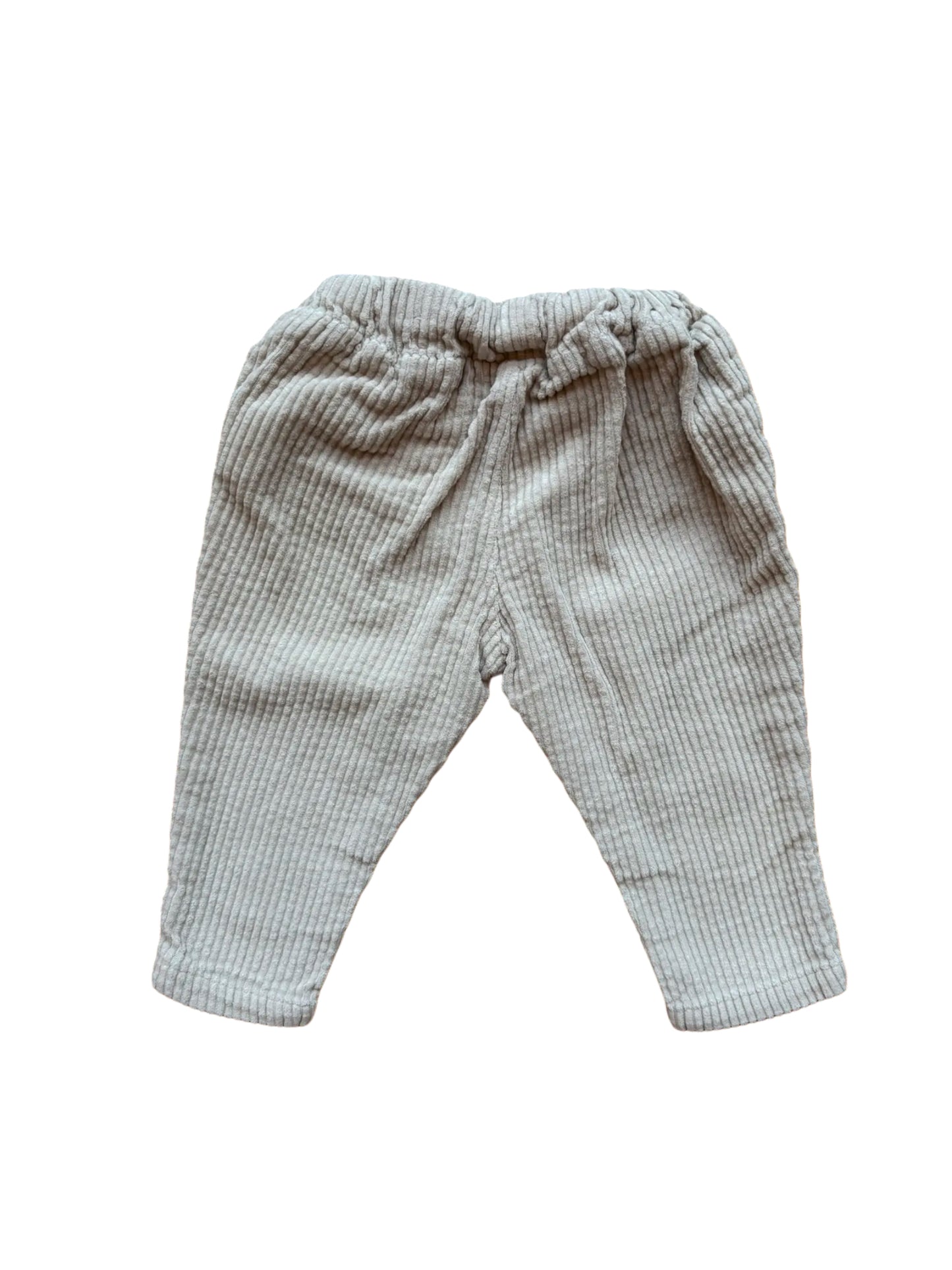 Catimini Cream Corduroy Pants size 6M / 68 - second hand baby clothing