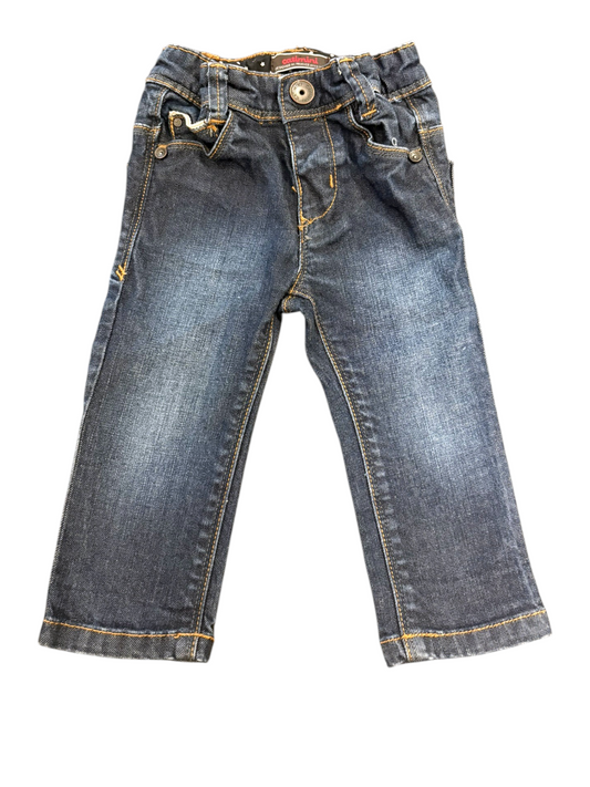 Catimini Unisex Dark Wash Jeans, 12M / 74 - second hand baby clothing