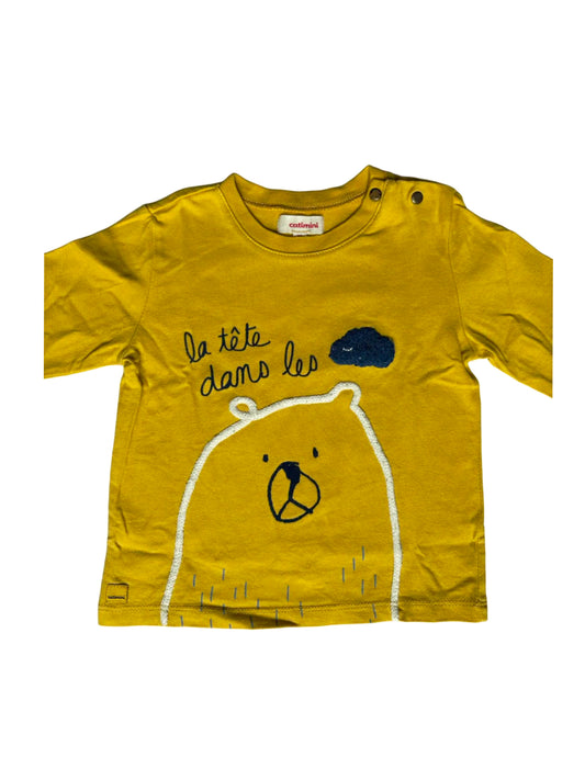 Catimini Yellow Bear T-Shirt (18M)